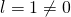 l=1\neq 0